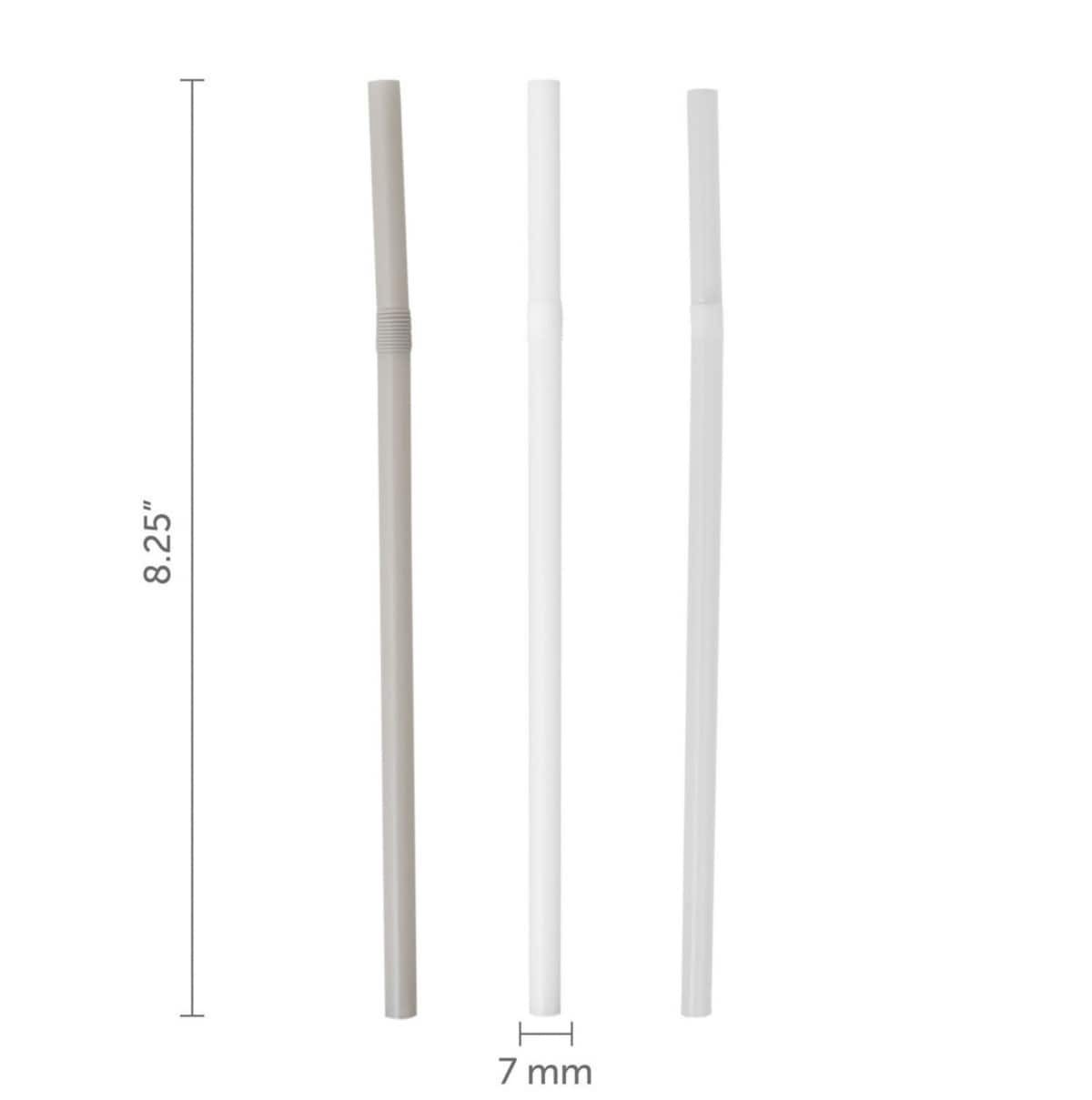 slide 5 of 17, Kolorae Jumbo Flex Straws, Neutrals, 100 ct