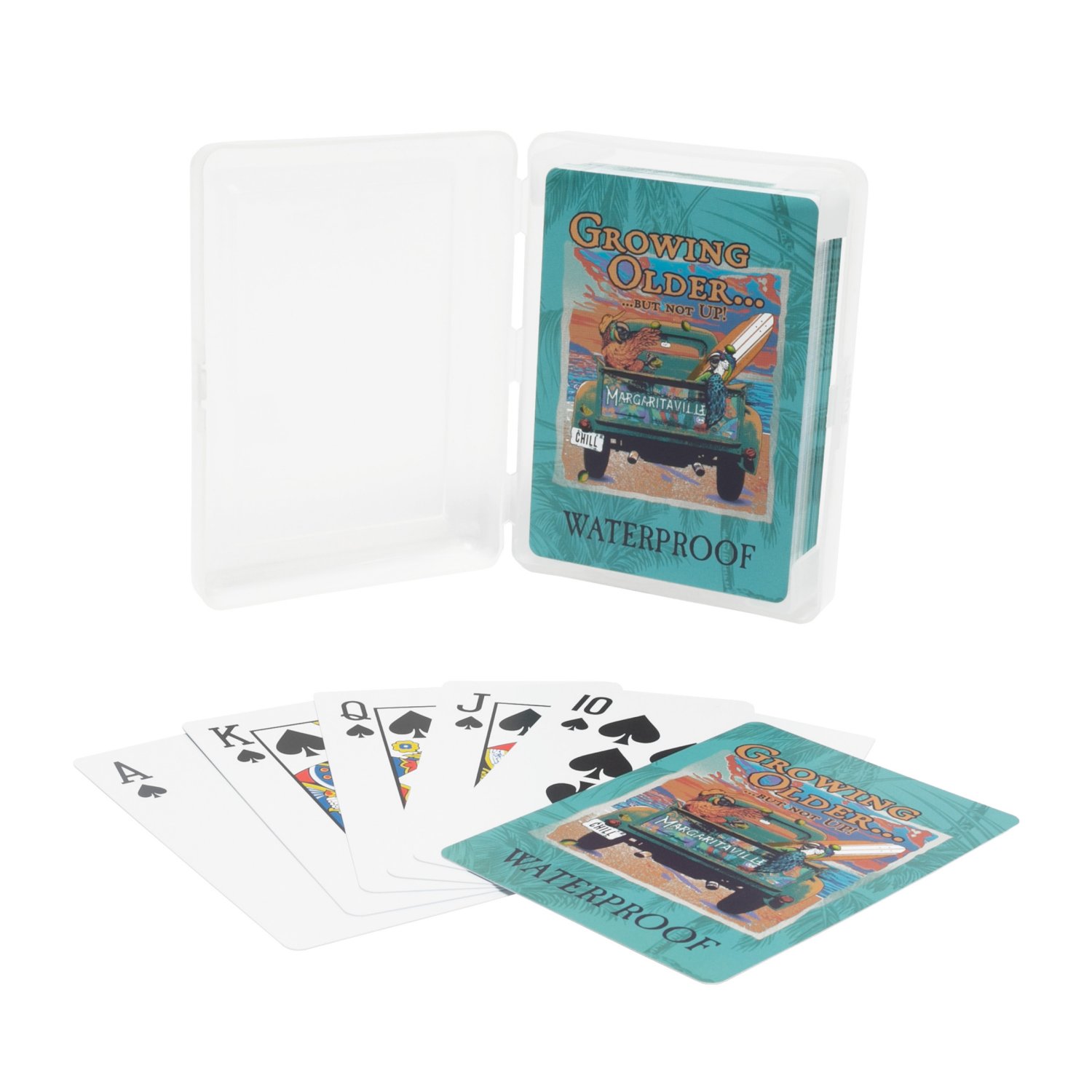 slide 4 of 6, GECKOBRANDS Marg Waterproof Playing Cards - Asrt, 1 ct