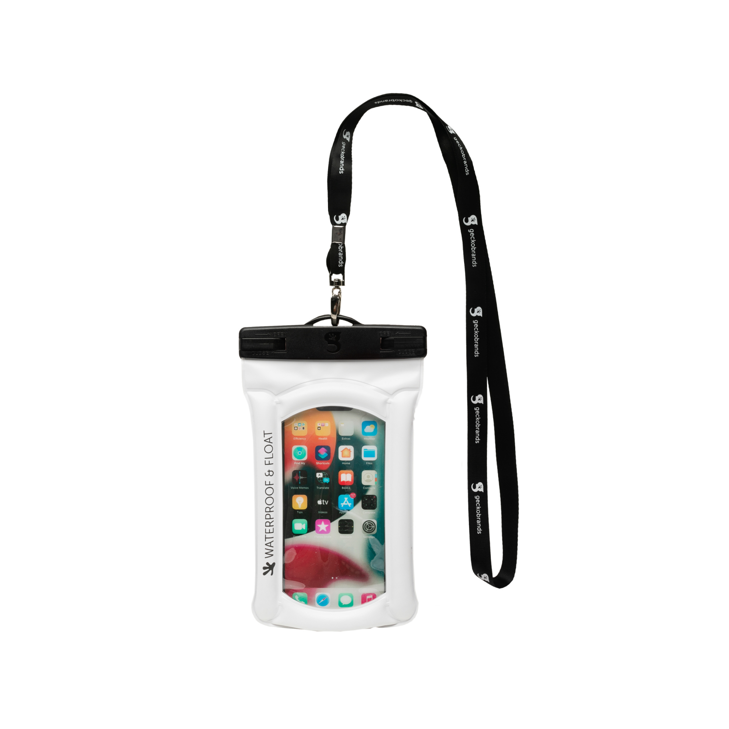 slide 3 of 3, GECKOBRANDS Gecko Float Phone Dry Bag - Asrt Wt-Gy, 1 ct