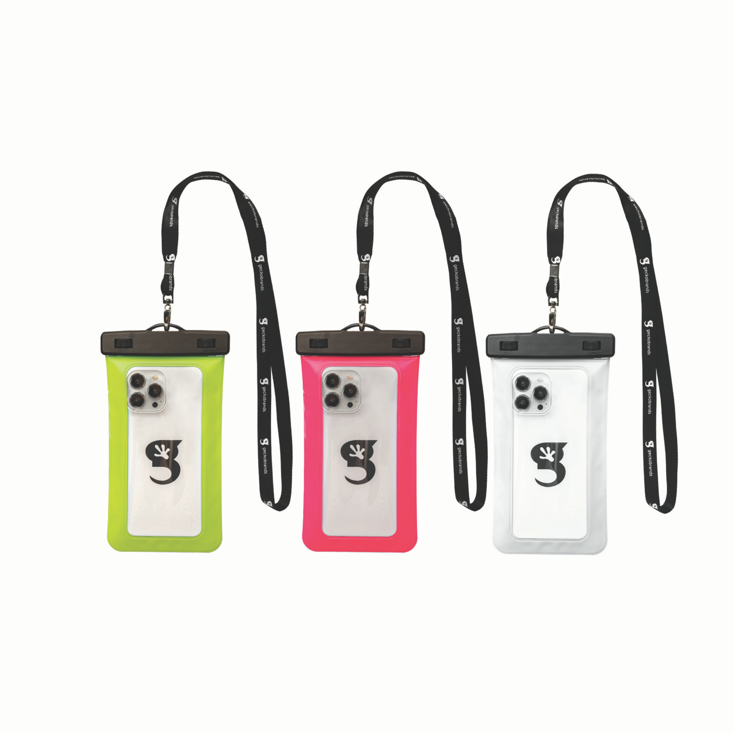 slide 2 of 5, GECKOBRANDS Gecko Wp Phone Dry Bag - Asrt Wt-Pk-Gn, 1 ct