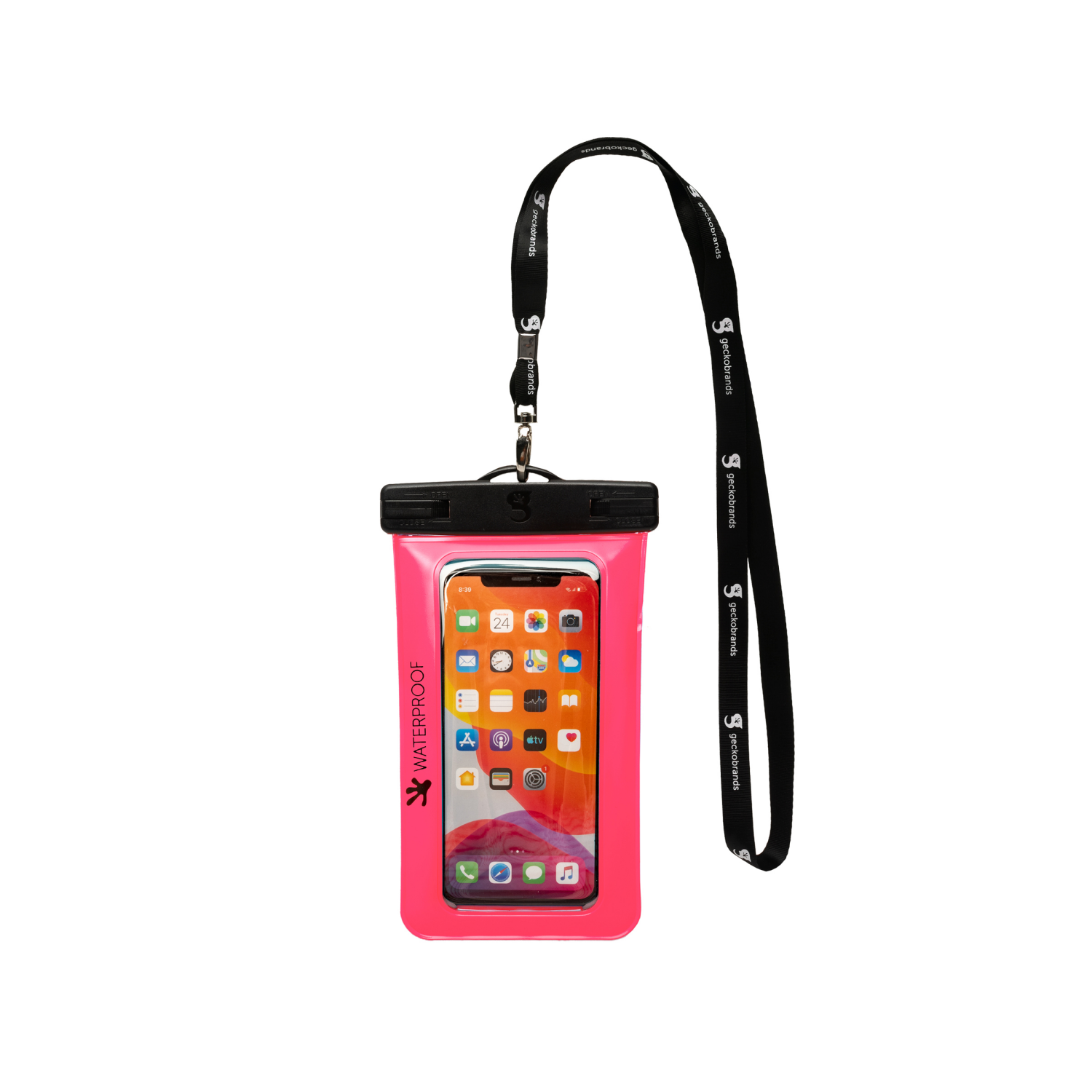 slide 4 of 5, GECKOBRANDS Gecko Wp Phone Dry Bag - Asrt Wt-Pk-Gn, 1 ct