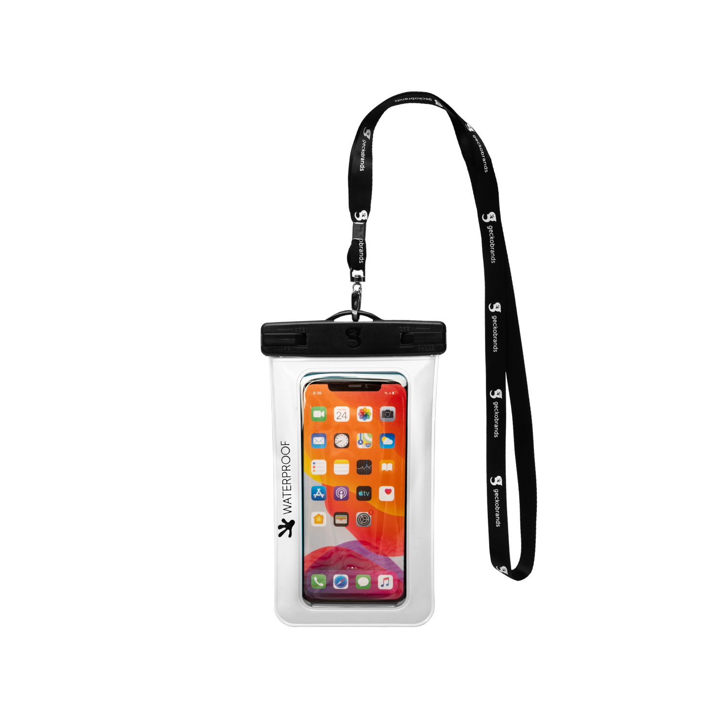 slide 5 of 5, GECKOBRANDS Gecko Wp Phone Dry Bag - Asrt Wt-Pk-Gn, 1 ct