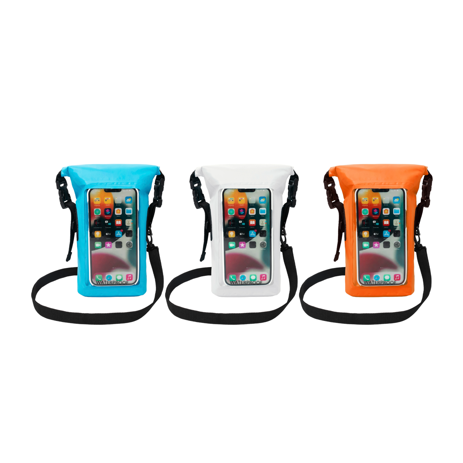 slide 1 of 6, GECKOBRANDS Gecko Wp Phone Tote - Asrt Wt-Bl-Or, 1 ct