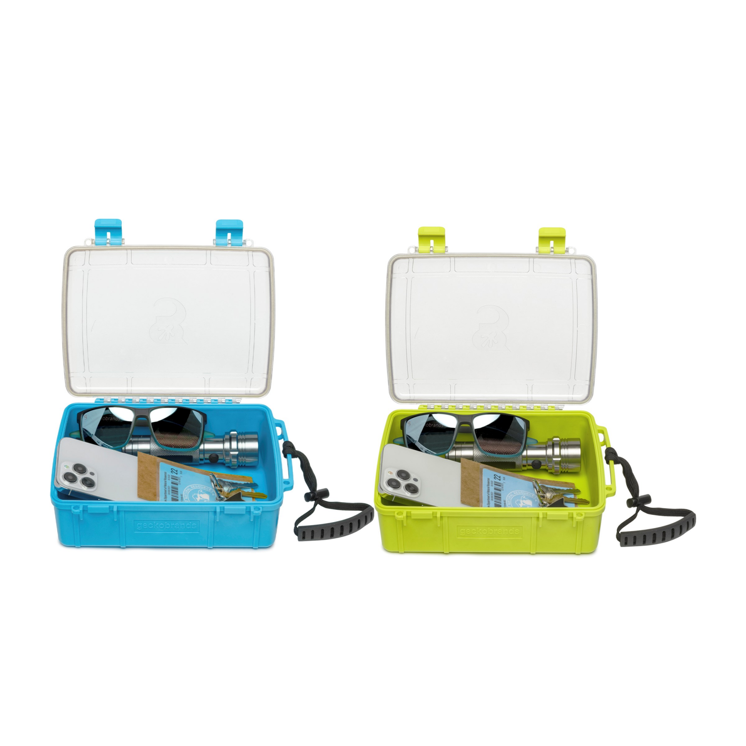 slide 2 of 6, Geckobrands Large Waterproof Dry Box - Assorted Green And Blue, 1 ct