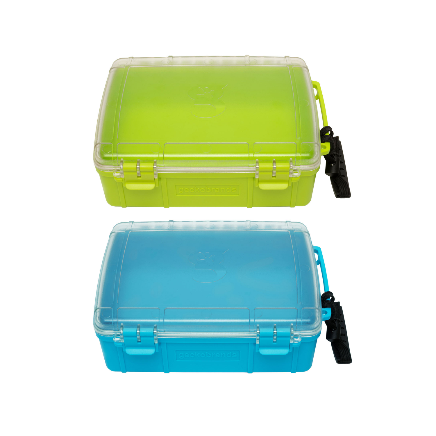 slide 1 of 6, Geckobrands Large Waterproof Dry Box - Assorted Green And Blue, 1 ct