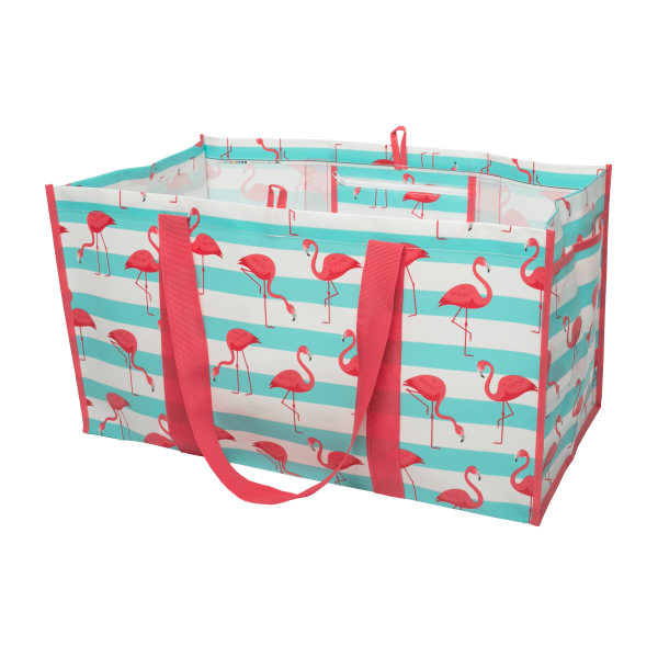 slide 4 of 7, The Tough Tote Lut - Flamingo Stripe, 1 ct