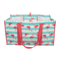 slide 6 of 7, The Tough Tote Lut - Flamingo Stripe, 1 ct