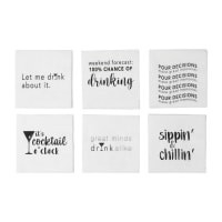 slide 15 of 17, Drynk Cocktail Napkins, 36 ct