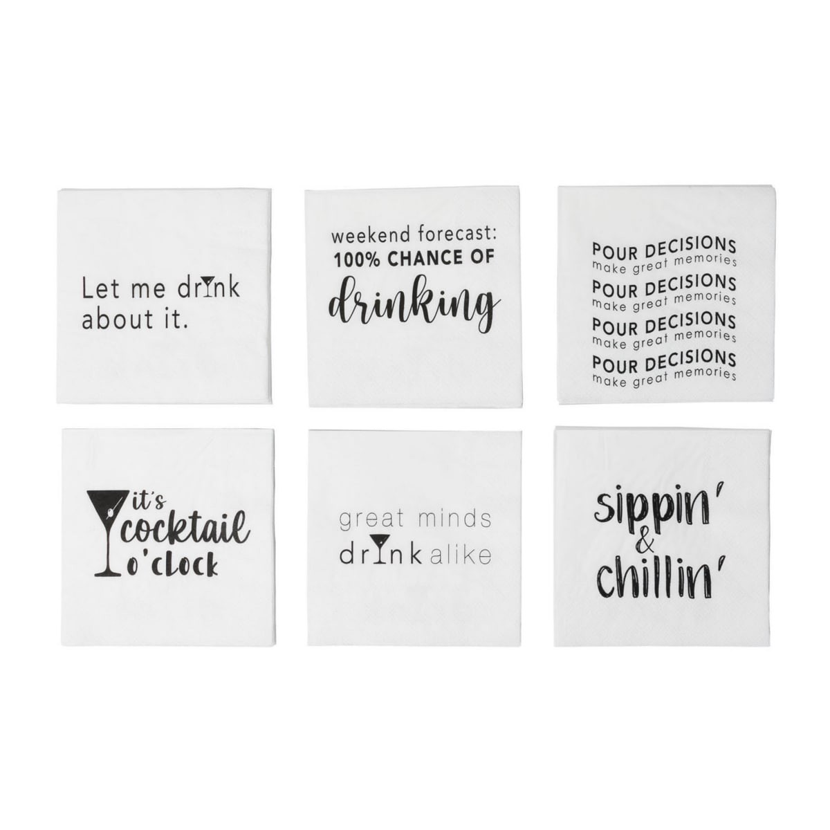 slide 17 of 17, Drynk Cocktail Napkins, 36 ct