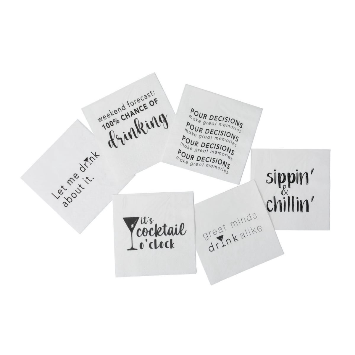 slide 5 of 17, Drynk Cocktail Napkins, 36 ct