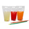slide 14 of 17, Kolorae Reusable Drink Pouches w/ Straws, 6 ct