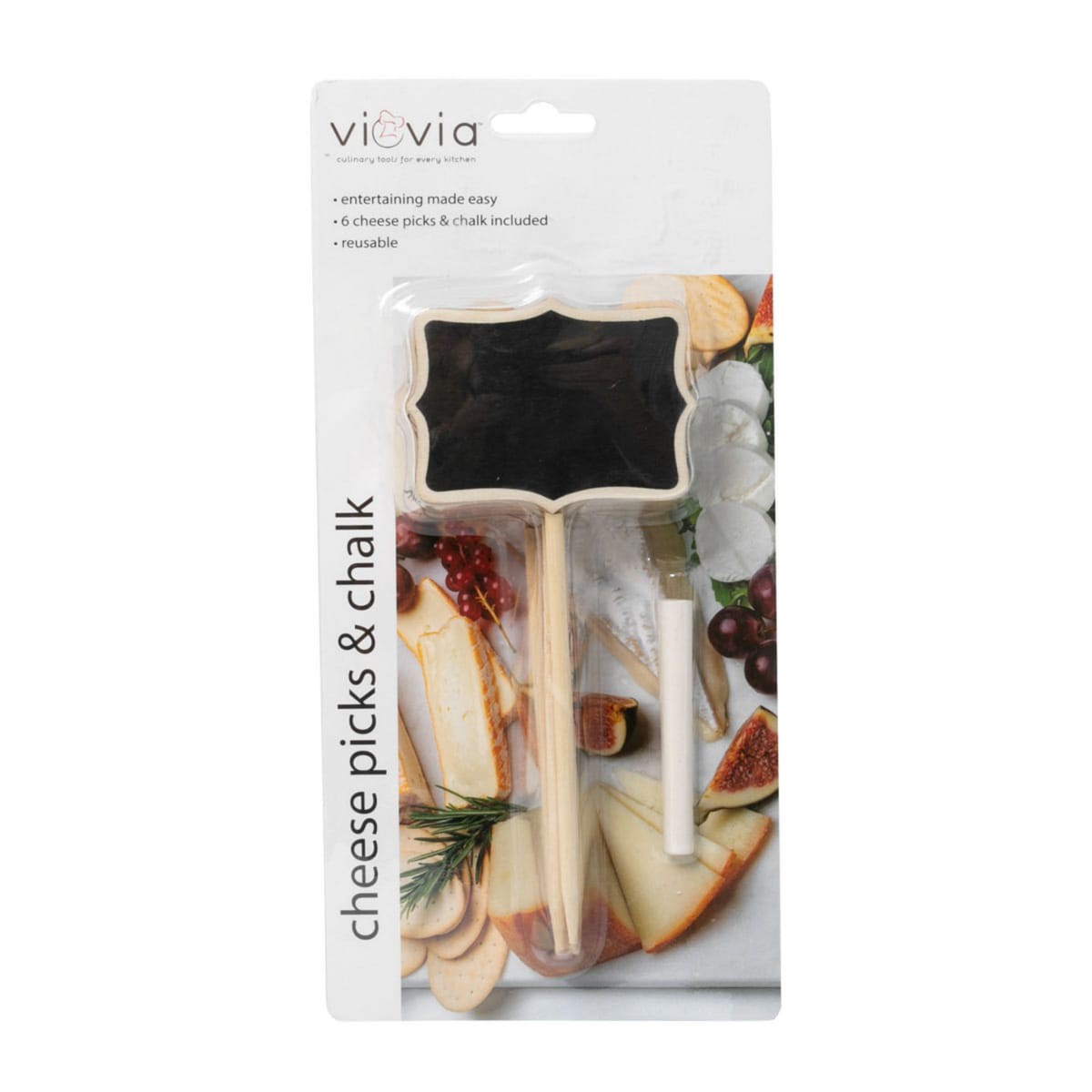 slide 1 of 13, Viovia Cheese Picks & Chalk, 1 ct