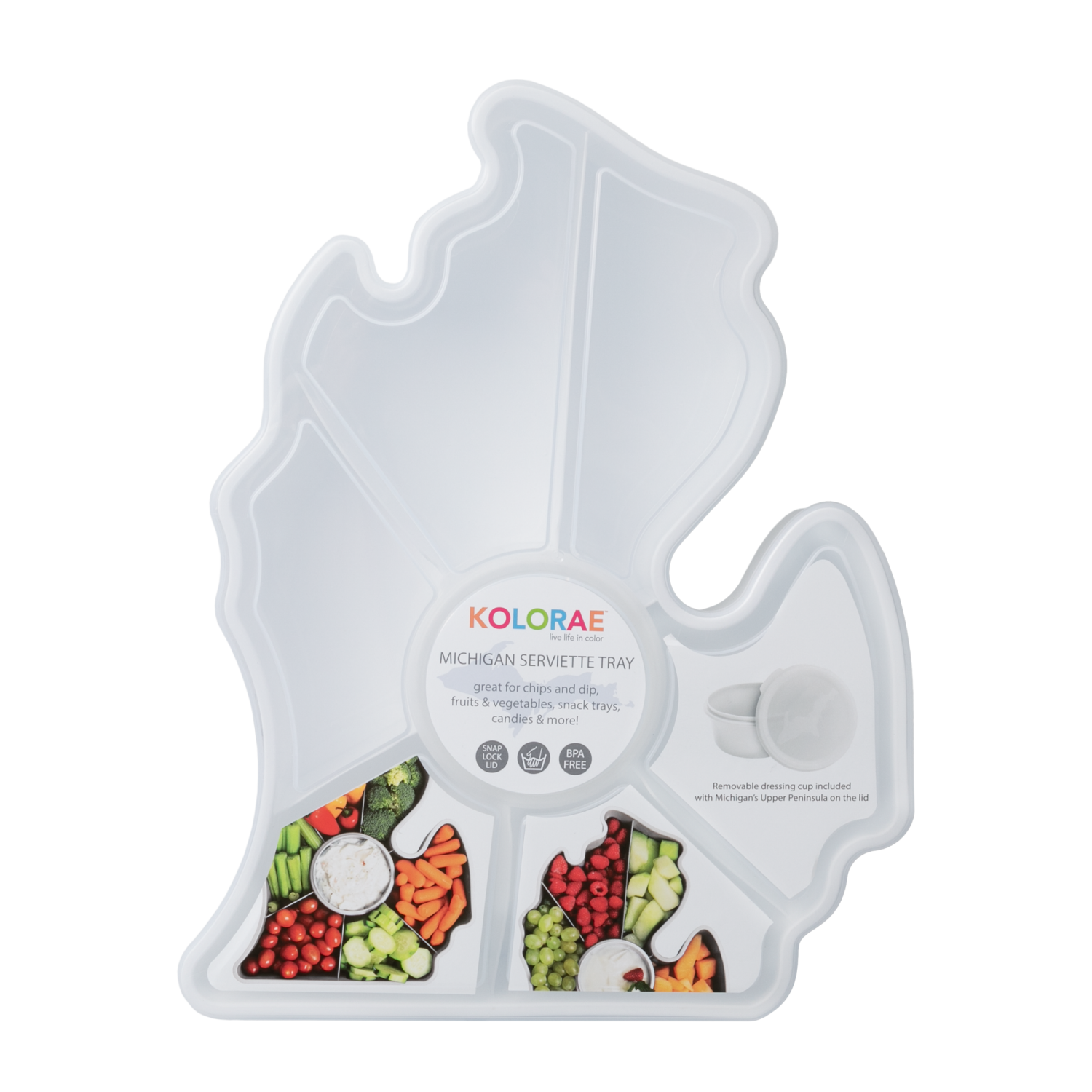 slide 2 of 3, Kolorae MI Serviette Tray White, 1 ct