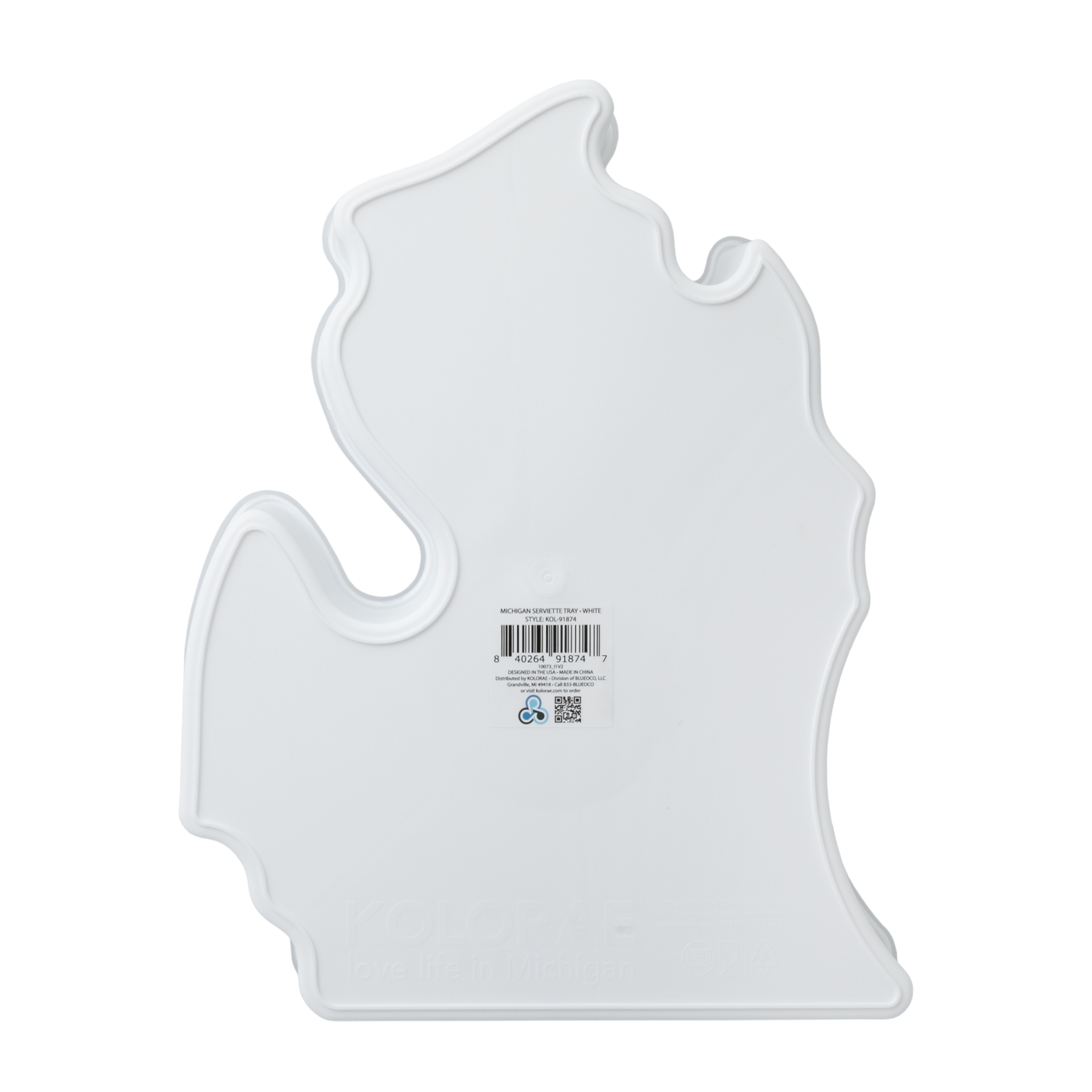 slide 3 of 3, Kolorae MI Serviette Tray White, 1 ct