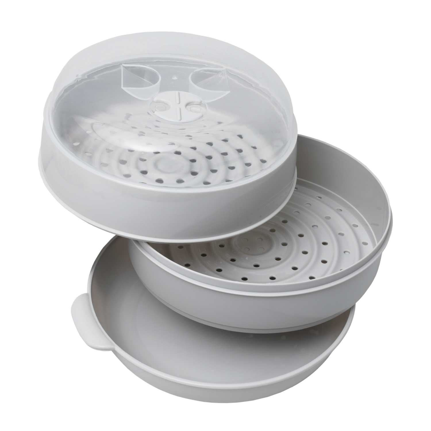slide 3 of 3, Kolorae 2 Tier Microwave Steamer, 1 ct