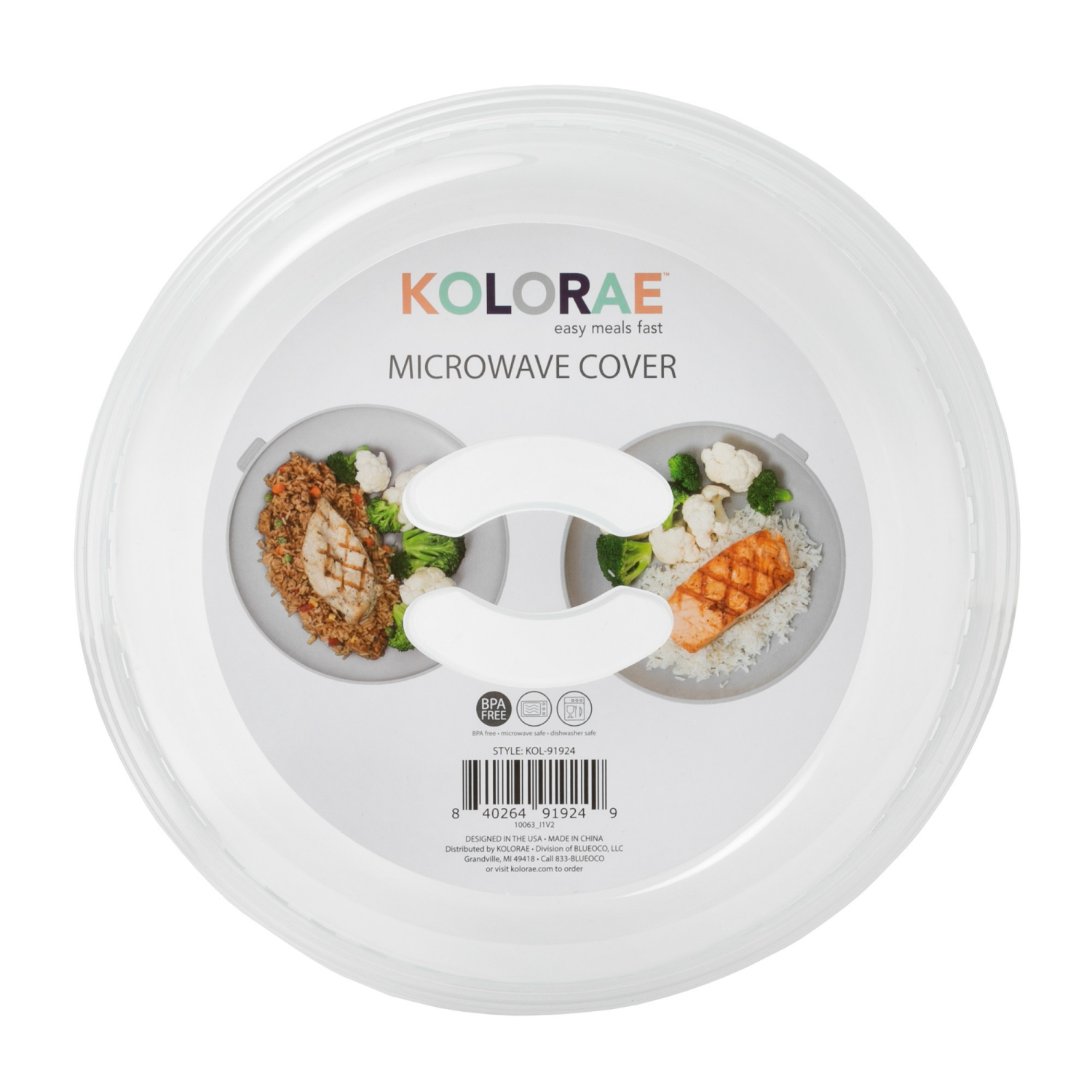 slide 3 of 3, Kolorae Microwave Cover Clear, 1 ct