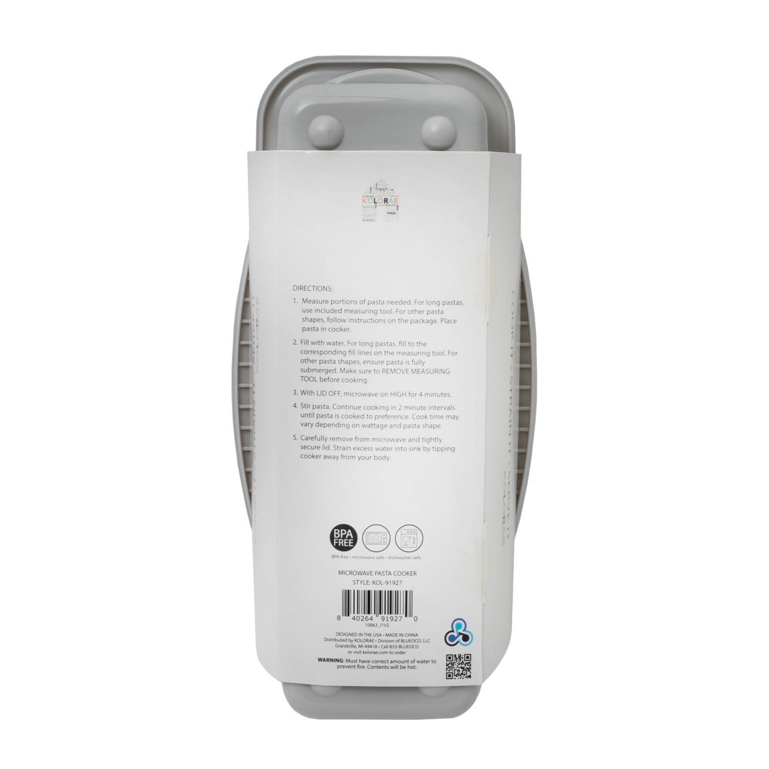 slide 3 of 6, Kolorae Microwave Pasta Cooker, 1 ct