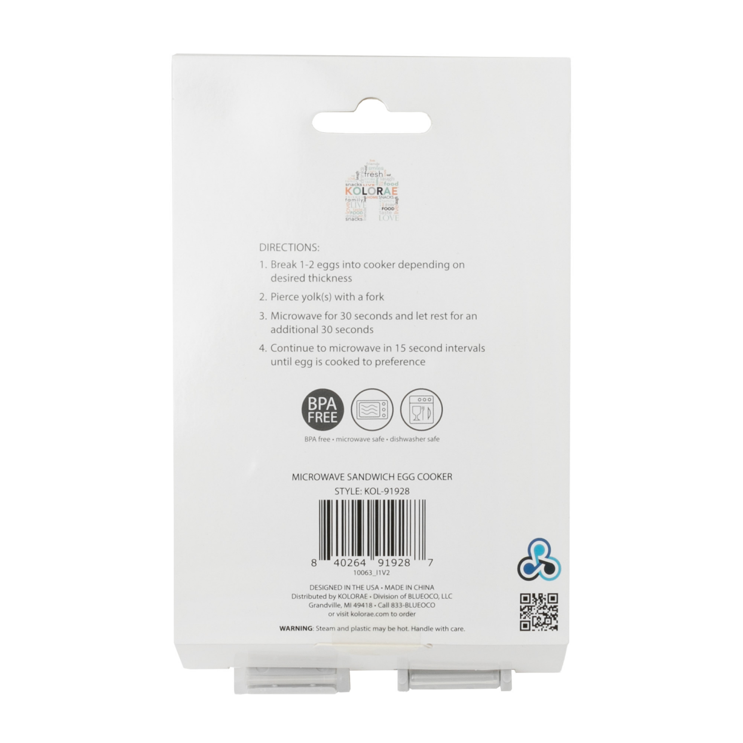 slide 3 of 6, Kolorae Microwave Sandwich Egg Cooker PDQ, 1 ct