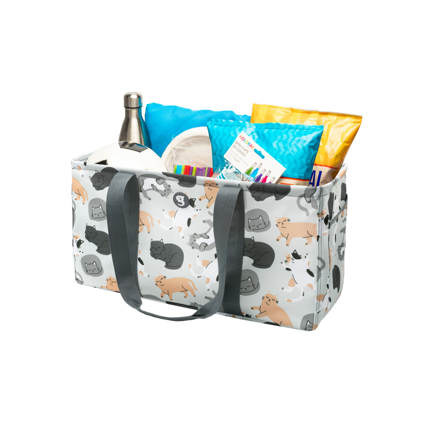 slide 7 of 7, Geckobrands Large Utility Tote, Assorted Pet Neutral, 1 ct