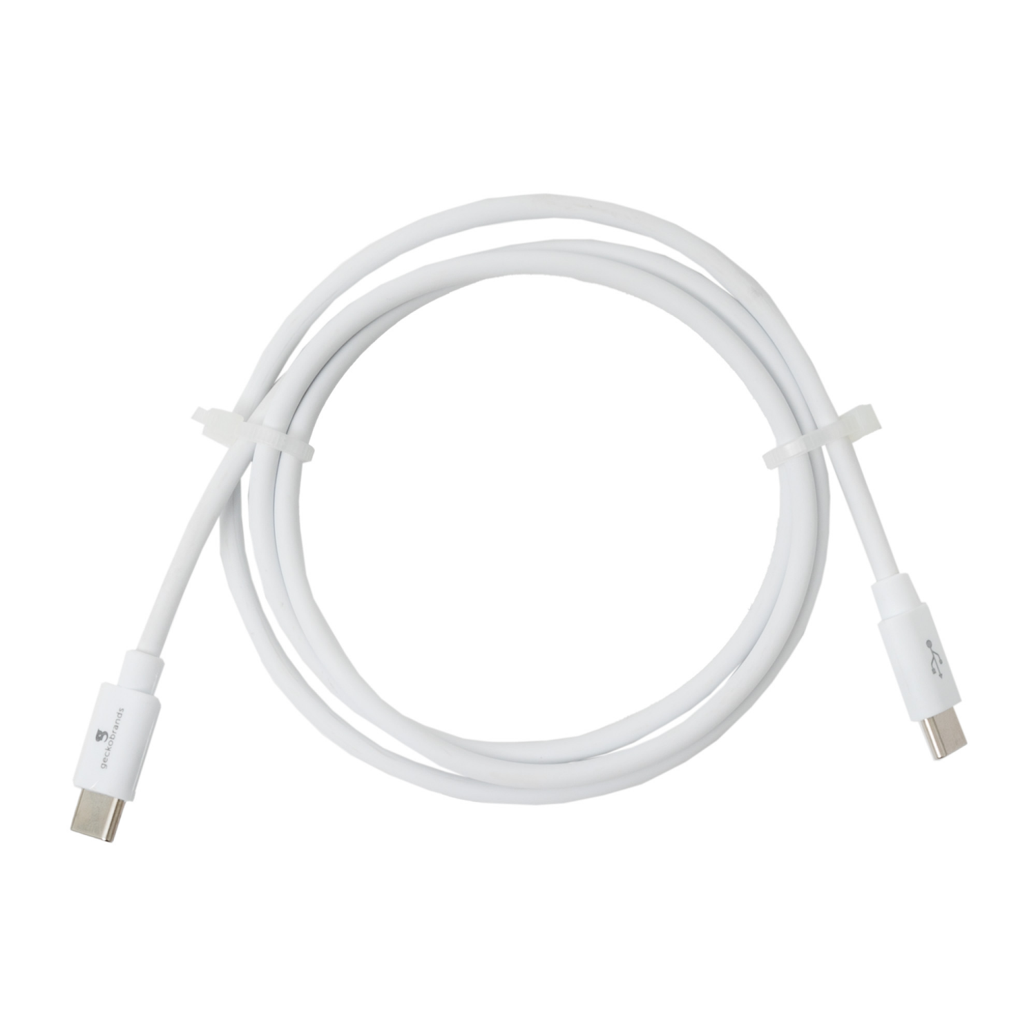 slide 4 of 4, Gecko Usb-C Charging Cable White 2 Count, 2 ct