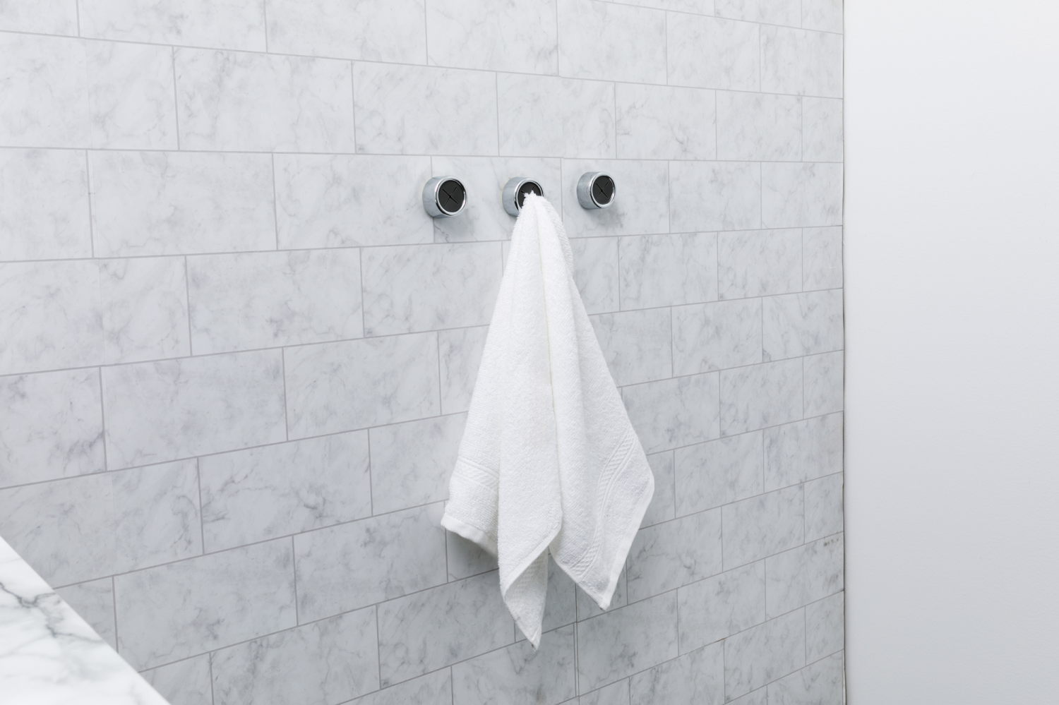 slide 2 of 5, Broxan Adhesive Mount Towel Holder 4 Count, 4 ct