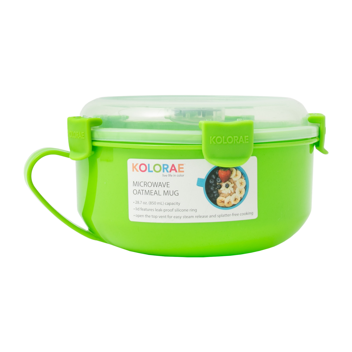 slide 8 of 8, Kolorae Microwave Oatmeal Mug 28 Ounce, Assorted Colors, 28 oz