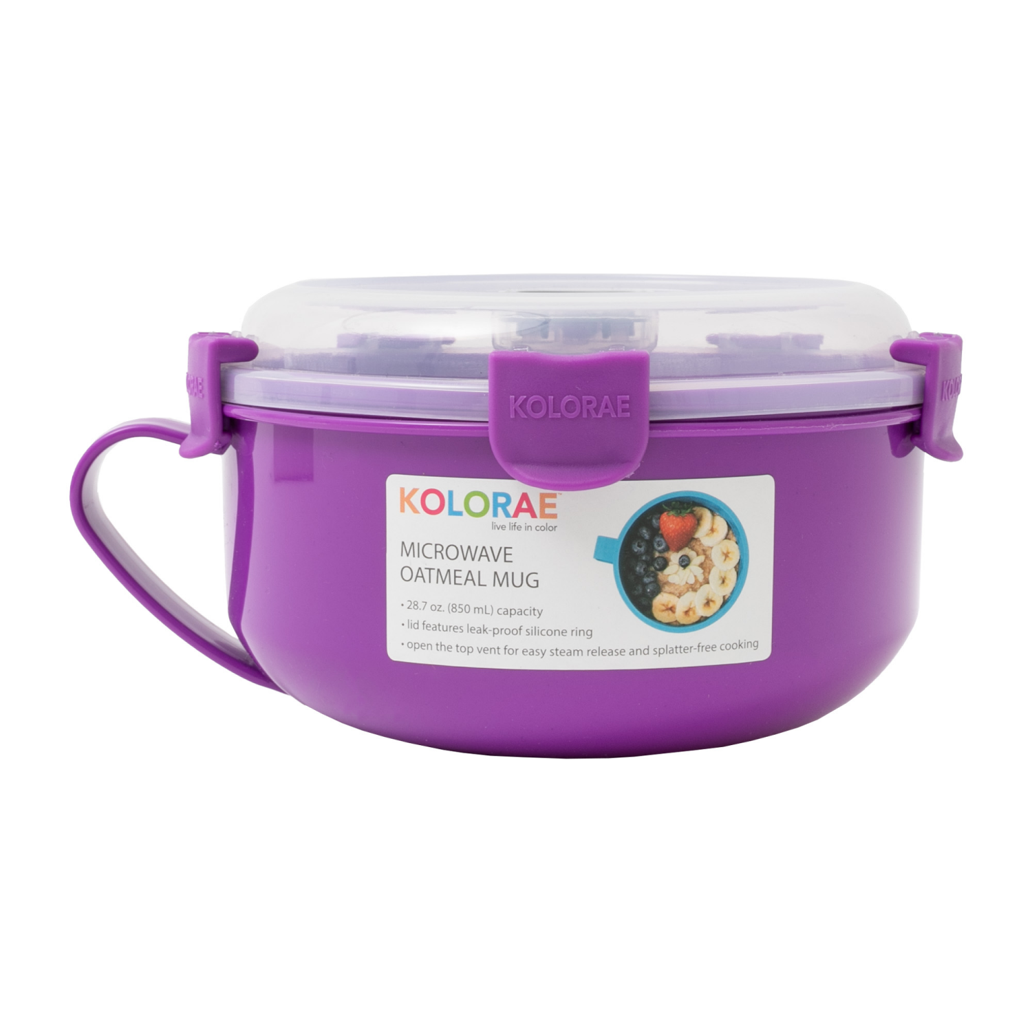 slide 2 of 8, Kolorae Microwave Oatmeal Mug 28 Ounce, Assorted Colors, 28 oz