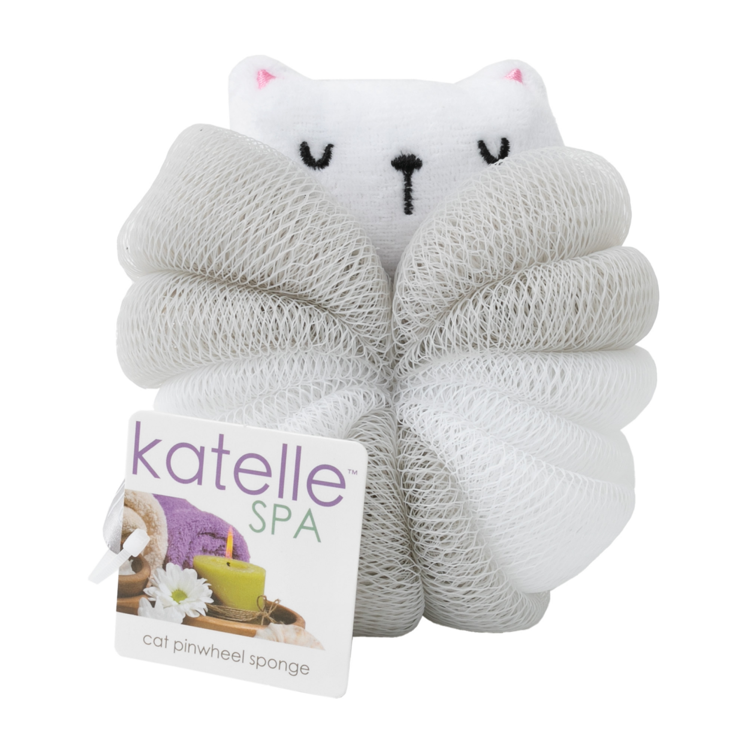 slide 1 of 5, Katelle Cat Pinwheel Sponge, 1 ct