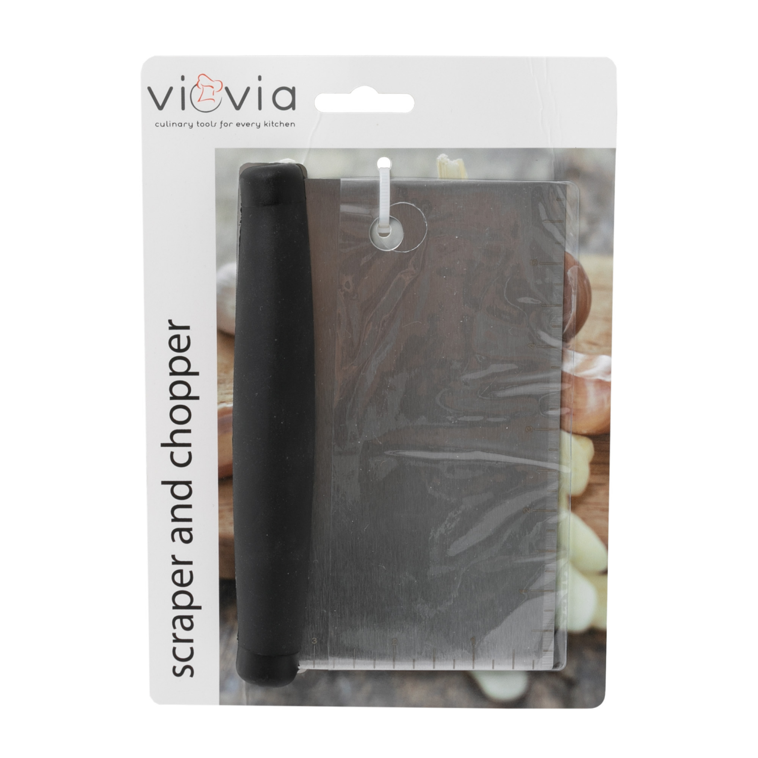 slide 1 of 2, Viovia Stainless Steel Scraper & Chopper, 1 ct