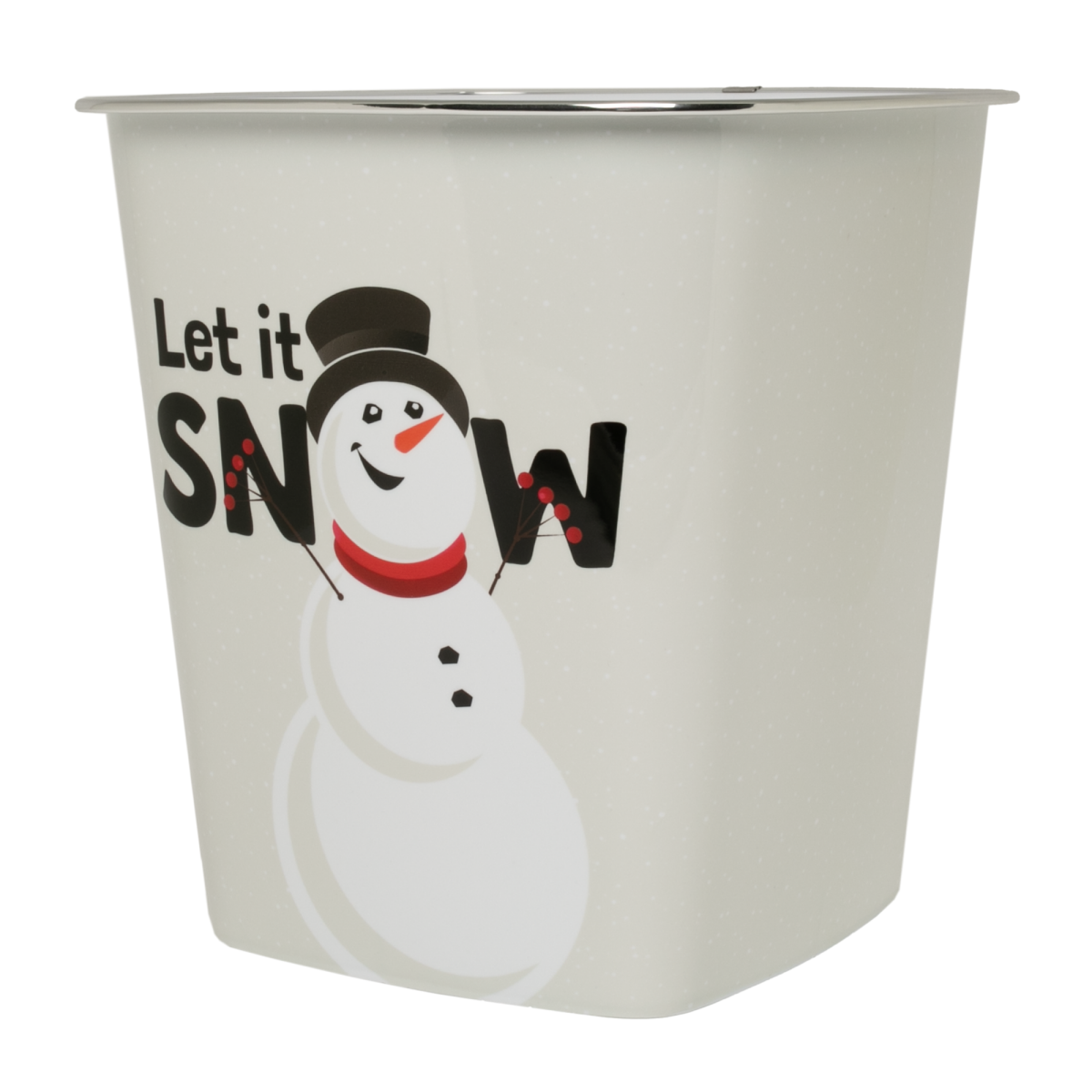 slide 2 of 2, Kolorae Waste Can Let It Snow, 1 ct