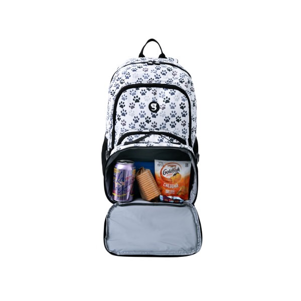 slide 3 of 4, Geckobrands Foundation Backpack And Lunch Box Sets, Paws, Case Of 9 Sets, 9 ct