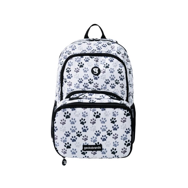 slide 4 of 4, Geckobrands Foundation Backpack And Lunch Box Sets, Paws, Case Of 9 Sets, 9 ct