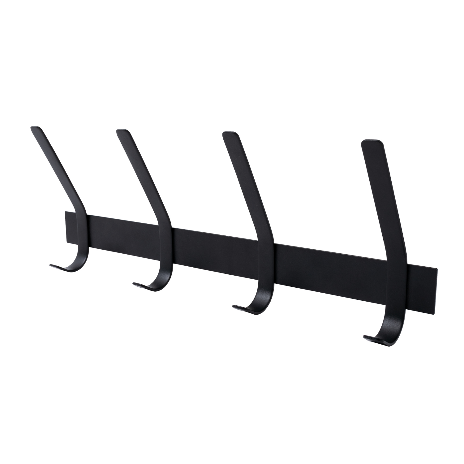 slide 2 of 2, Kolorae Iron Hook Rail Black, 1 ct