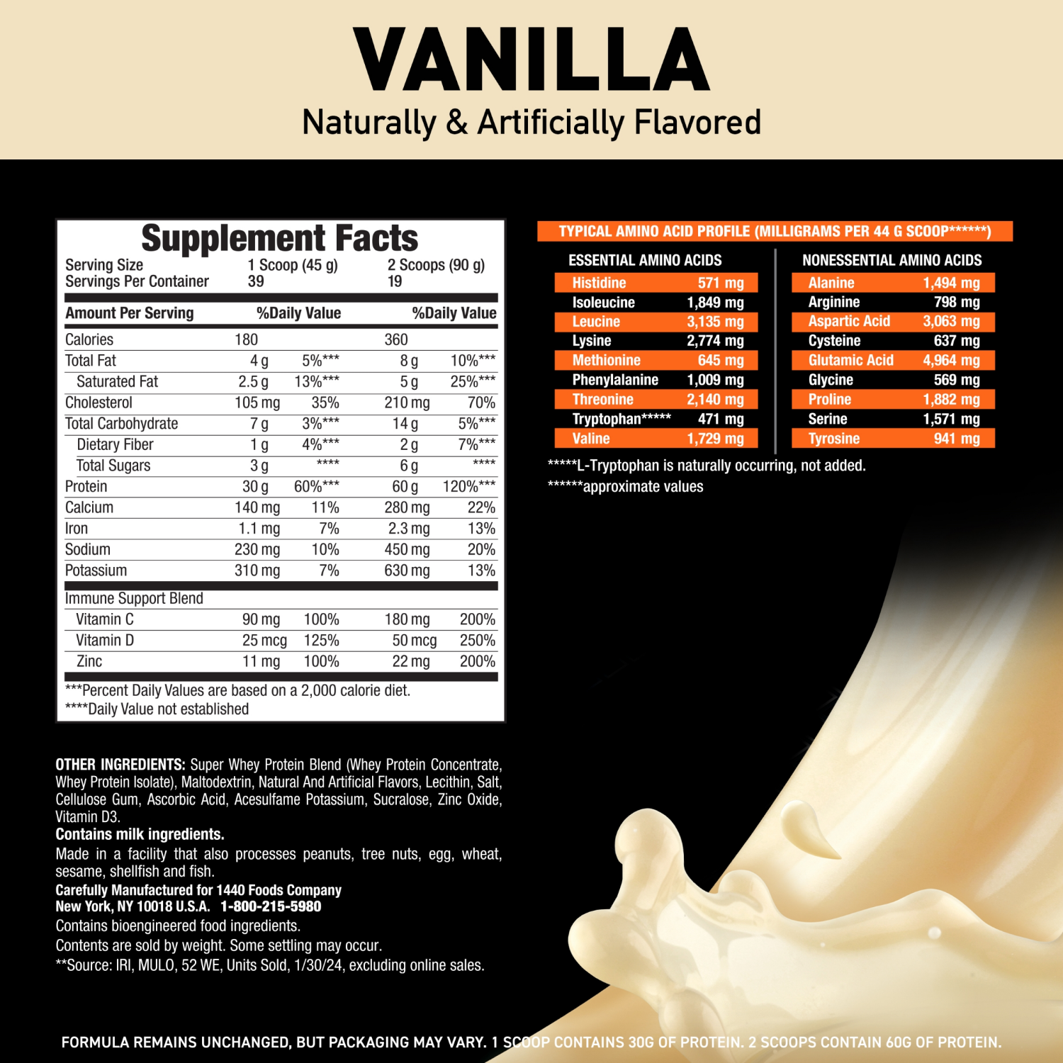 slide 2 of 8, Body Fortress Vanilla Powder, 3.9 lb