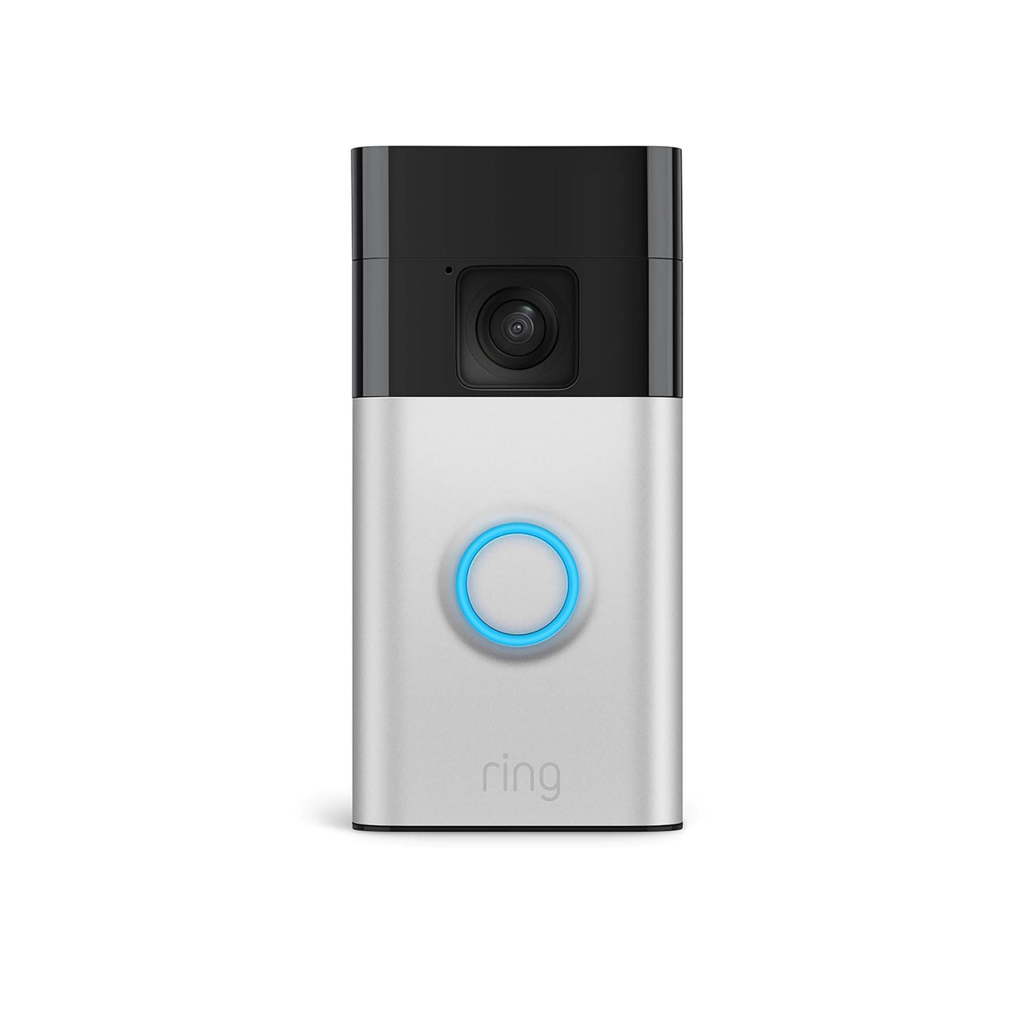 slide 1 of 2, Ring Battery Doorbell with Head-to-Toe HD Video, Live View with Two-Way Talk, and Motion Detection & Alerts - Satin Nickel, 1 ct