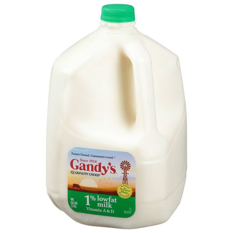 slide 4 of 8, Gandy's 1% Milk - 1gal, 1 gal