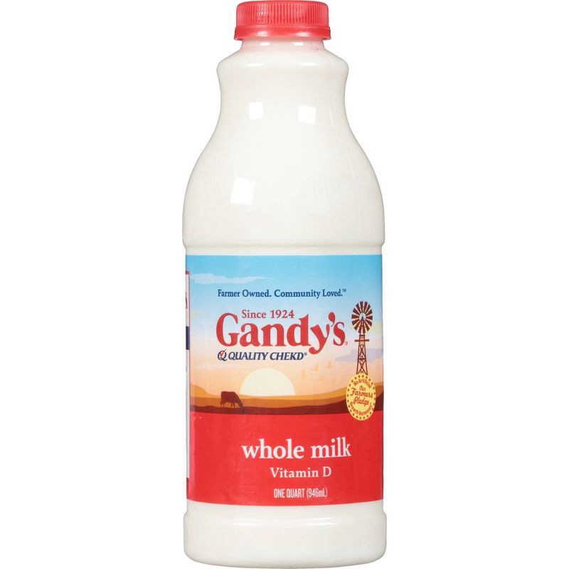 slide 1 of 7, Gandy's Whole Milk - 1qt, 1 qt
