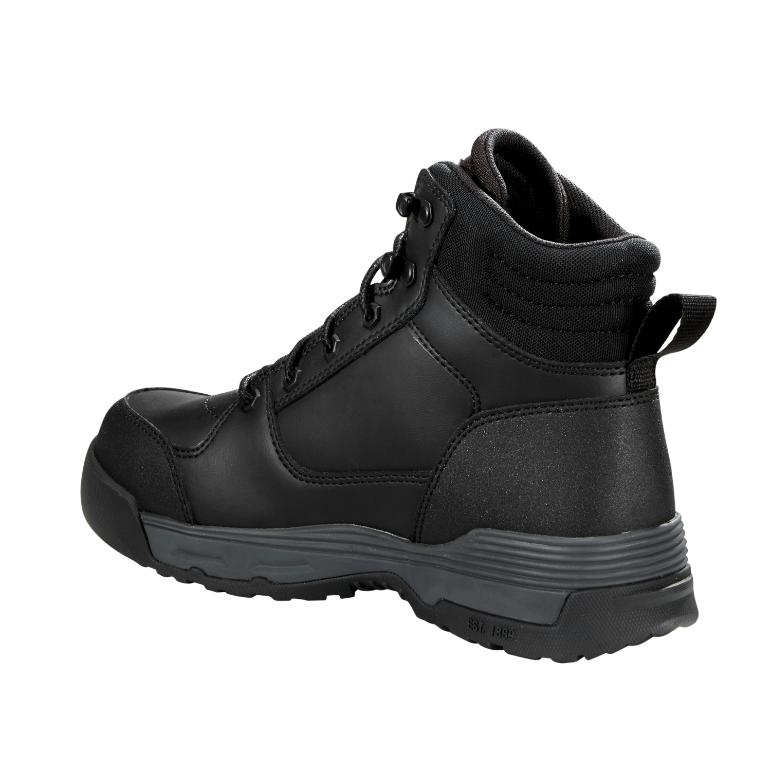 slide 6 of 8, CARHARTT MEN's FORCE HD 6" CT WORK BOOT, BLACK SIZE 9, 6 in