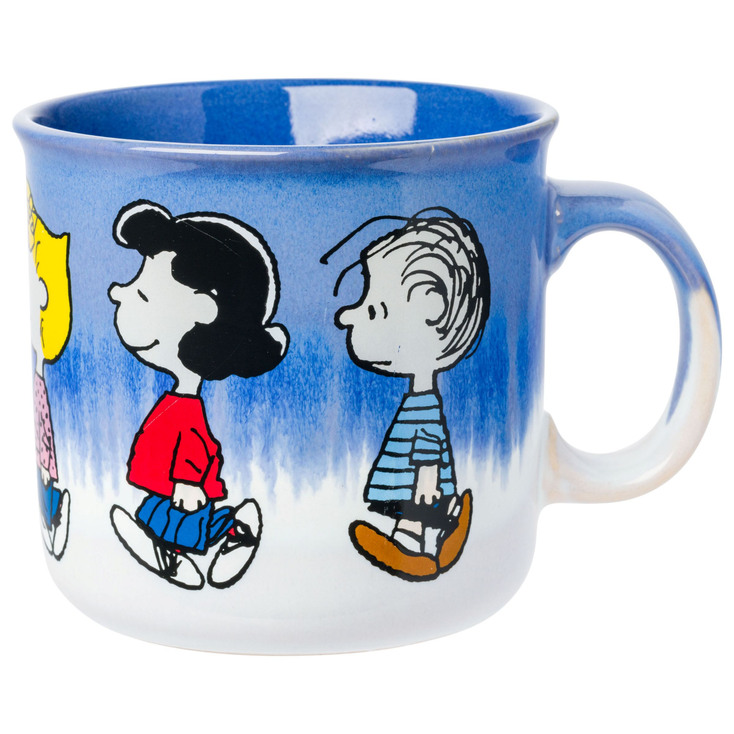 slide 1 of 3, SILVER BUFFALO SB Peanuts Reactive Glaze 20oz Ceramic Camper Mug, 20 oz