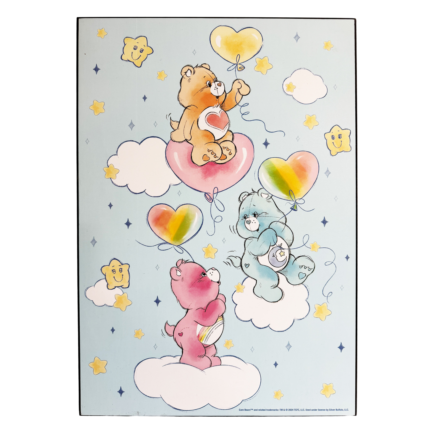 slide 1 of 1, SB Care Bears MDF Wood Wall Art 13" x 19", 13 in