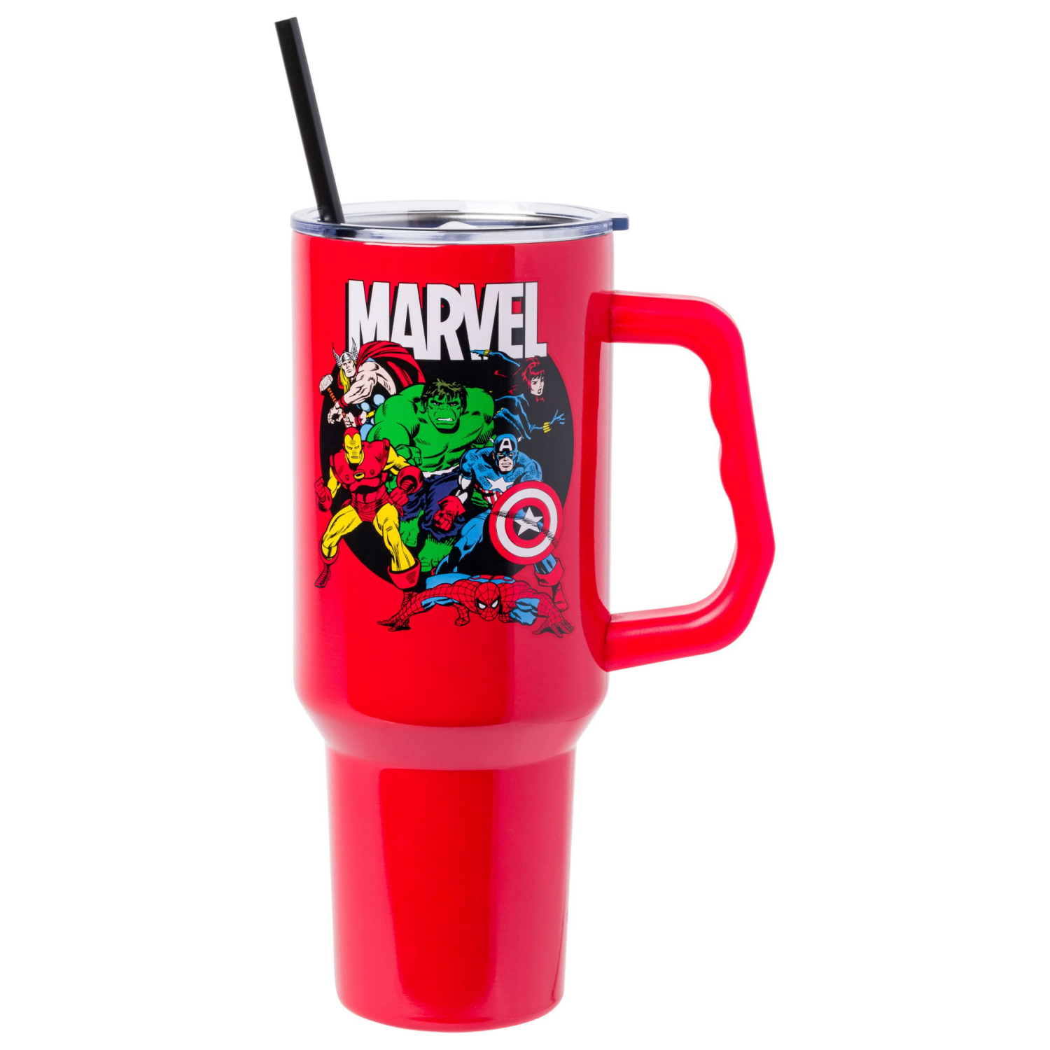 slide 1 of 1, SB Marvel 40oz Stainless Steel Tumbler with Handle, 40 oz