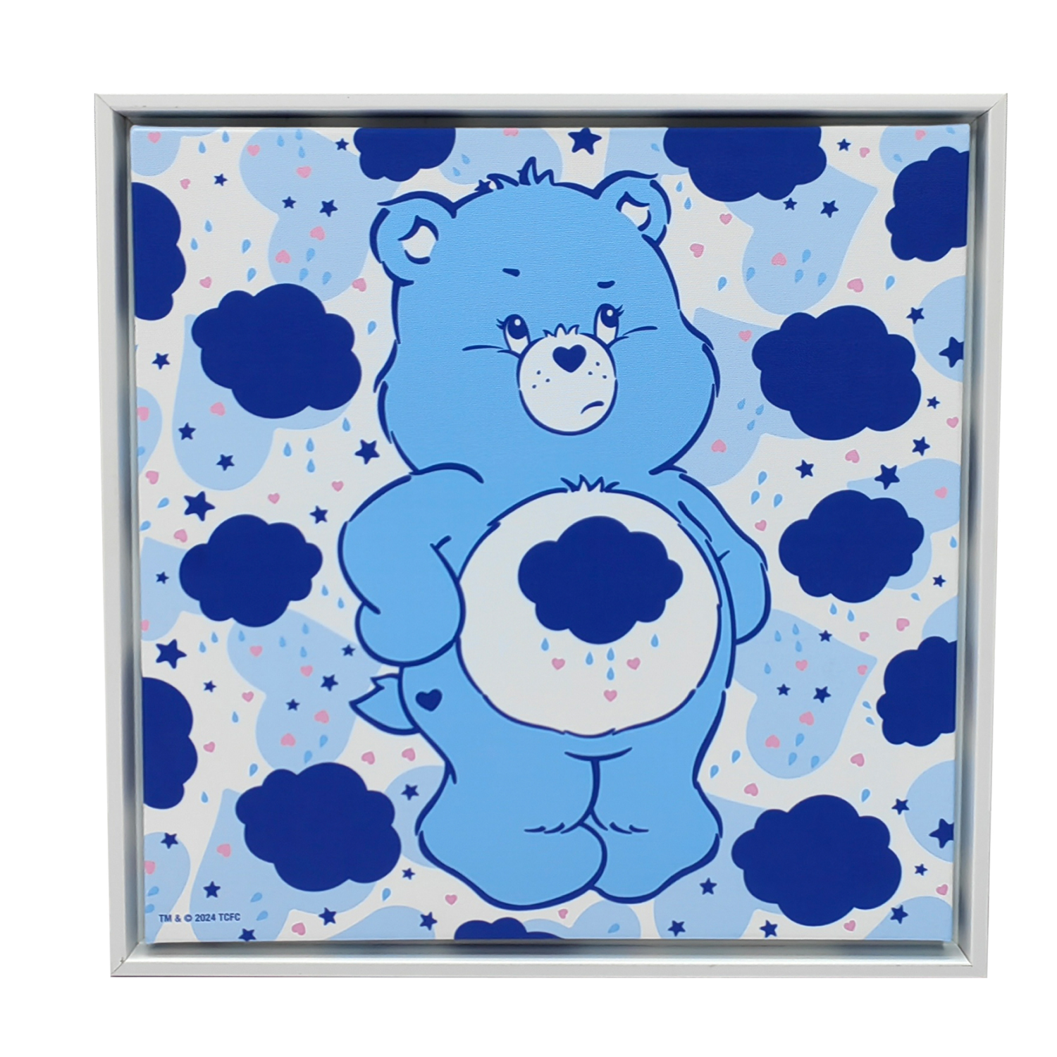 slide 1 of 1, SB Care Bears Framed Floating Canvas 12" x 12", 12 in x 12 in