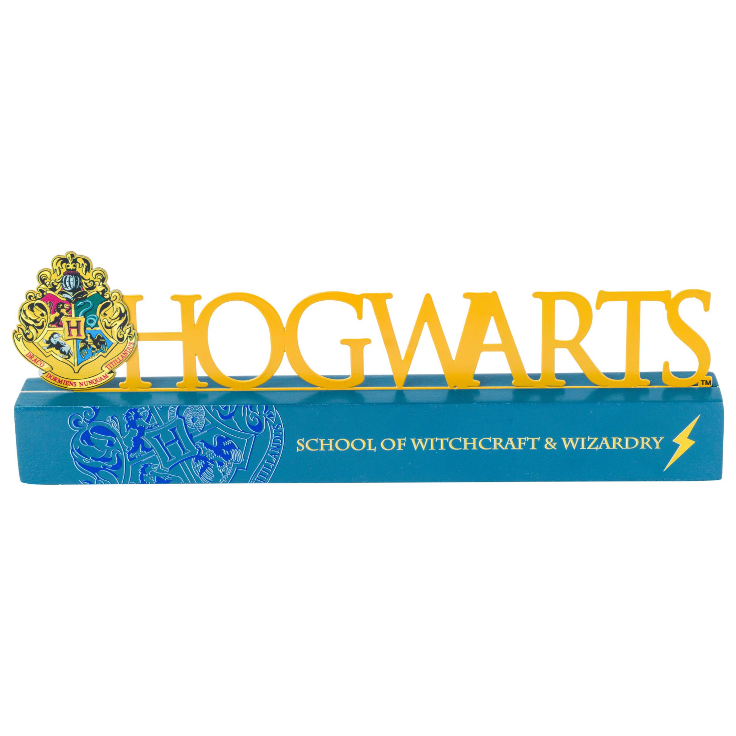 slide 1 of 1, SB Harry Potter Hogwarts Metal Die Cut Word Sign, 1 ct