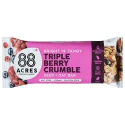 88 Acres Triple Berry Crumble Seed + Oat Bar 1.6 oz