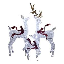 Forever Gifts Light Up Christmas Deer Family Set