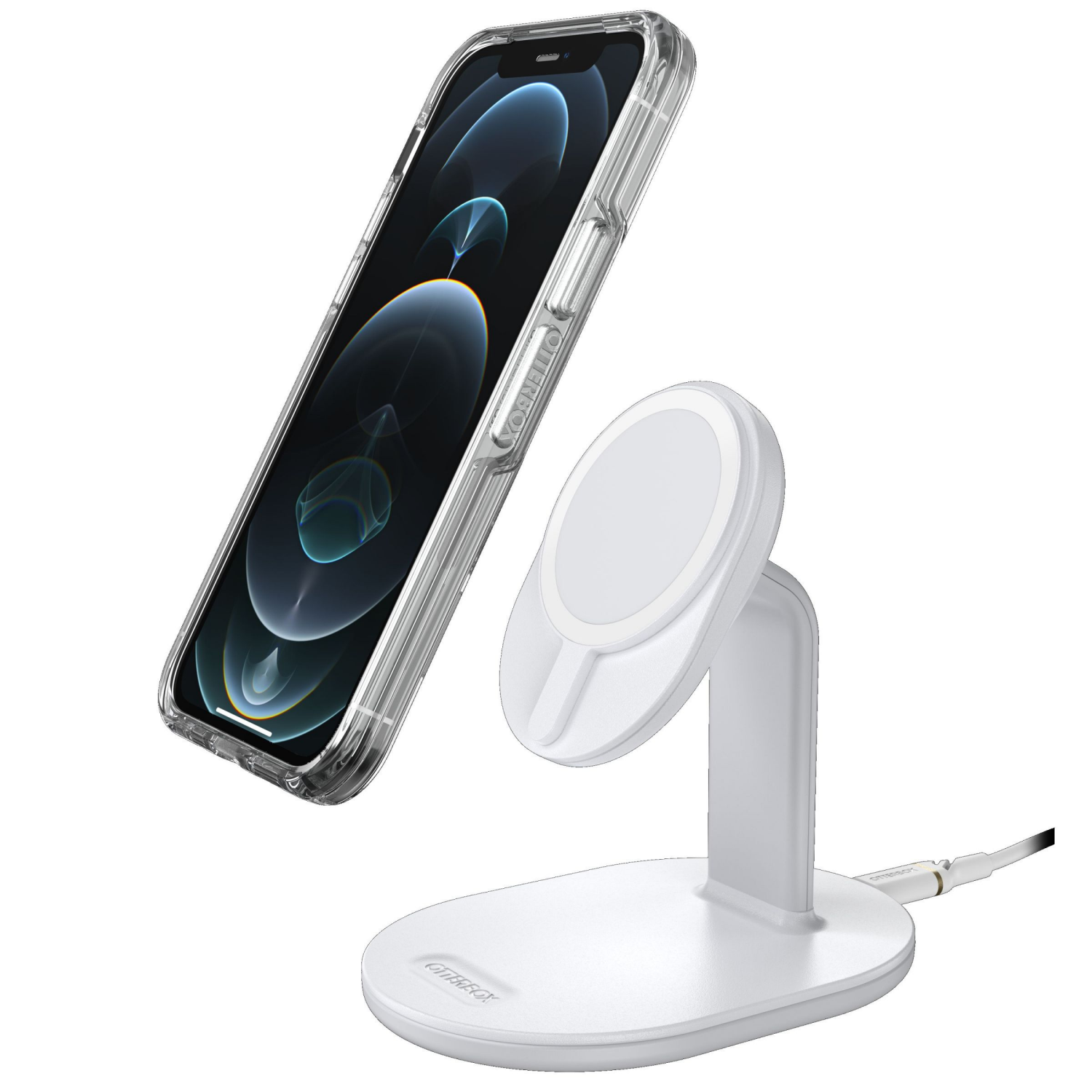 slide 3 of 5, OTTERBOX OB WIRELESS CHARGING STAND - White, 1 ct