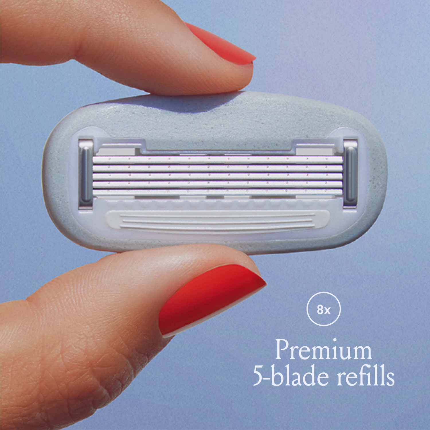 slide 4 of 8, Billie Women's 5-Blade Razor Refills 8 Ct, 8 ct