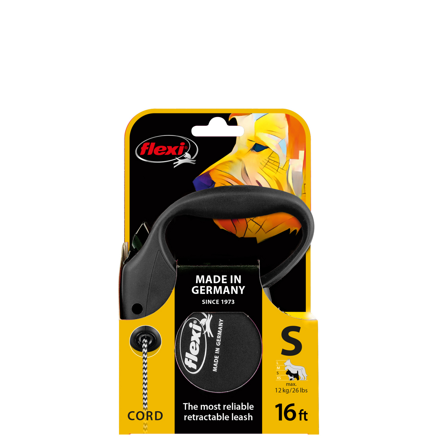 slide 1 of 2, Flexi 16' Retractable Leash, Small, 16 ft