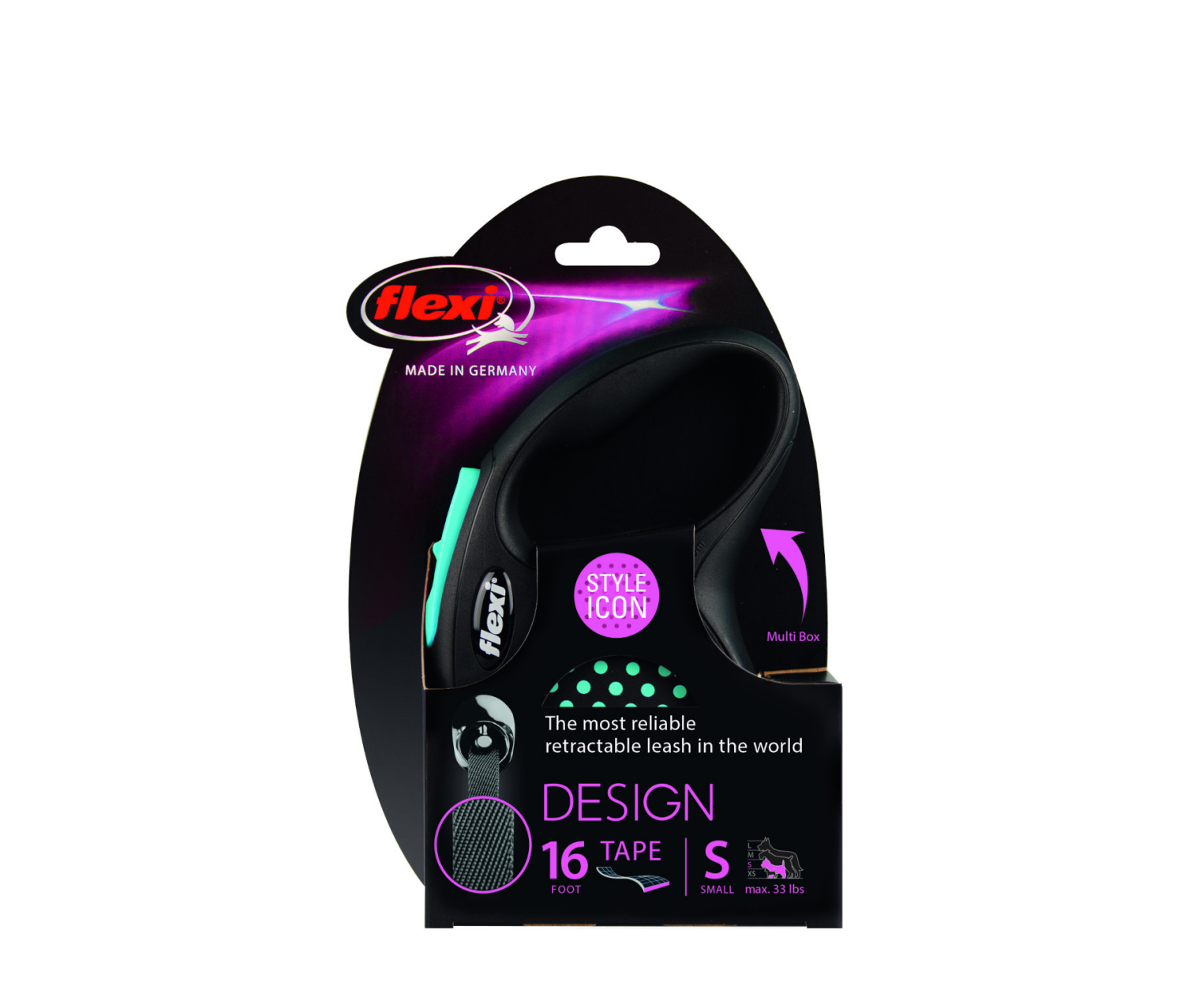 slide 2 of 2, Flexi Retractable Leash for Small Dogs, 16 ft