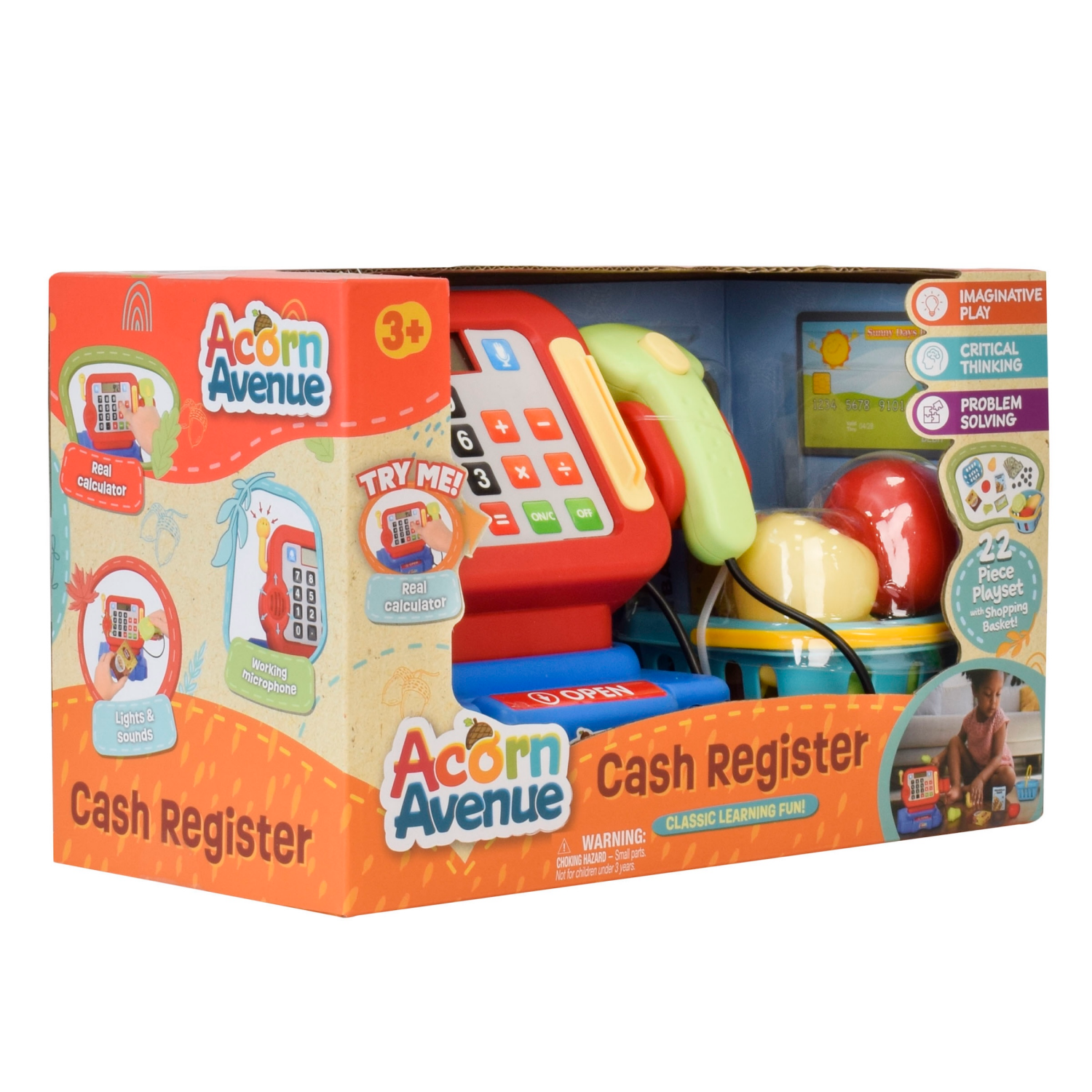 slide 4 of 8, Acorn Avenue Cash Register, 1 ct